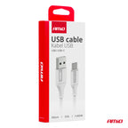 USB naar USB-C kabel 3A 100cm FullLINK AMiO 03917 - AMiO 03917 - afbeelding 4