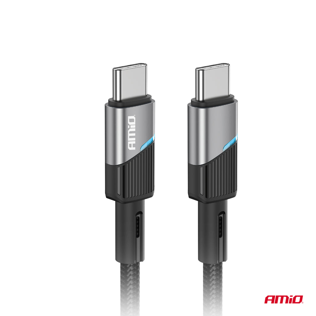 USB-C naar USB-C kabel 60W 100cm FullLINK AMiO 03926 - AMiO 03926 - afbeelding 3