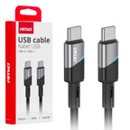 USB-C naar USB-C kabel 60W 200cm FullLINK AMiO 03927 - AMiO 03927 - afbeelding 2