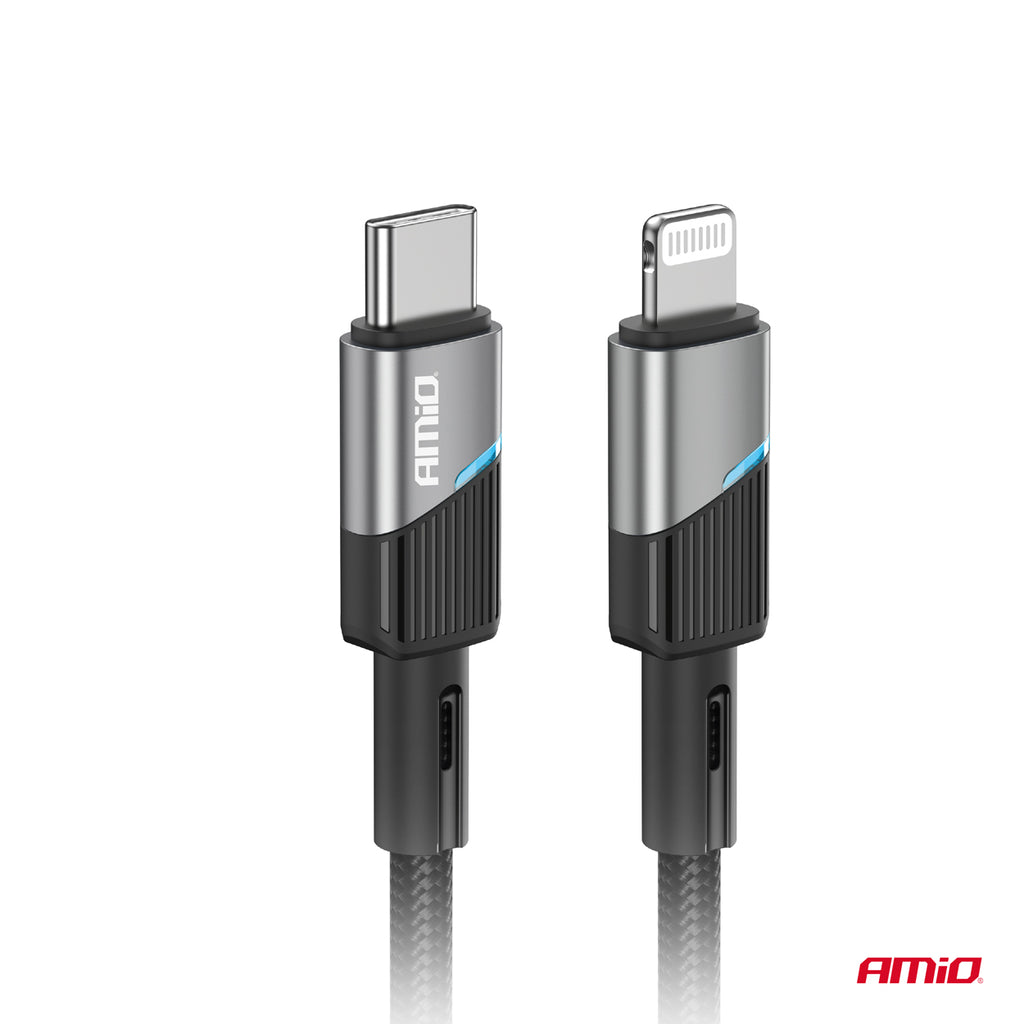 USB-C naar Lightning 20W 100cm FullLINK AMiO 03928 - AMiO 03928 - afbeelding 3