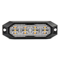 Slanke amberkleurige grillbeugel zaklamp 4x3W LED R65 R10 12/24V IP6K9K AMiO 03929 - AMiO 03929 - afbeelding 1