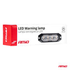 Slanke amberkleurige grillbeugel zaklamp 4x3W LED R65 R10 12/24V IP6K9K AMiO 03929 - AMiO 03929 - afbeelding 5