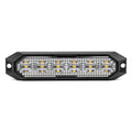 Slanke amberkleurige grillbeugel Flash lamp 6x3W LED R65 R10 12/24V IP6K9K AMiO 03930 - AMiO 03930 - afbeelding 1