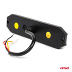 Slanke amberkleurige grillbeugel Flash lamp 6x3W LED R65 R10 12/24V IP6K9K AMiO 03930 - AMiO 03930 - afbeelding 3