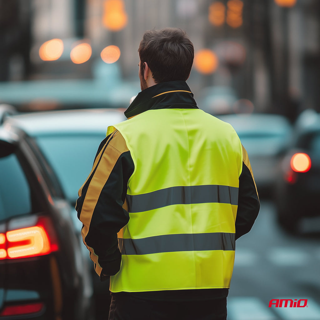 Veiligheidsvest XXXL geel met certificaat AMiO 03935 - AMiO 03935 - afbeelding 7