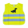 Veiligheidsvest voor kinderen geel met certificaat DINOSAUR AMiO 03936 - AMiO 03936 - afbeelding 1