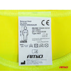 Veiligheidsvest voor kinderen geel met certificaat DINOSAUR AMiO 03936 - AMiO 03936 - afbeelding 3