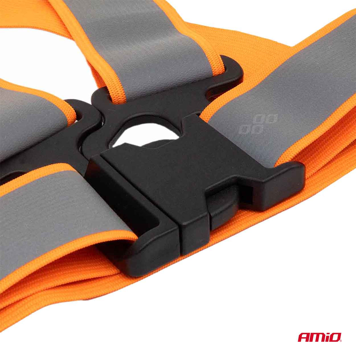 Reflecterend veiligheidsgordelvest oranje kleur AMiO 03939 - AMiO 03939 - afbeelding 4