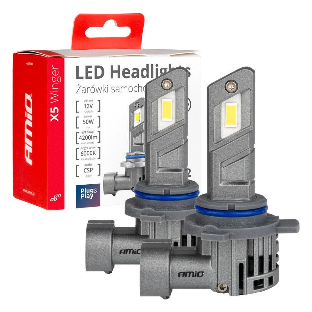 LED Koplampen X5-serie WINGER HIR2 6000K max 50W AMiO 03950 - AMiO 03950 - afbeelding 6