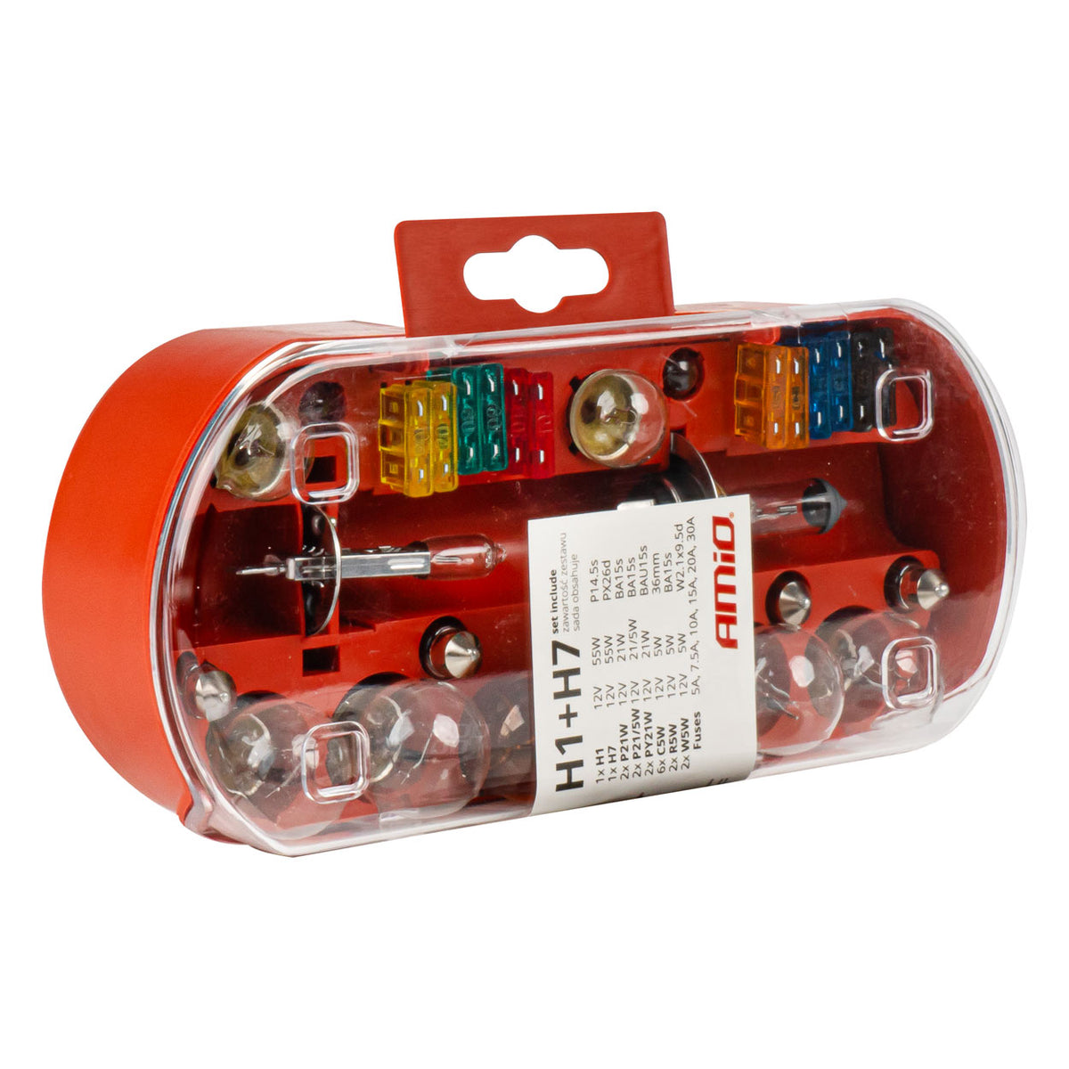 Halogeenset 30-delig (H1+H7) AMiO 03960 - AMiO 03960 - afbeelding 1