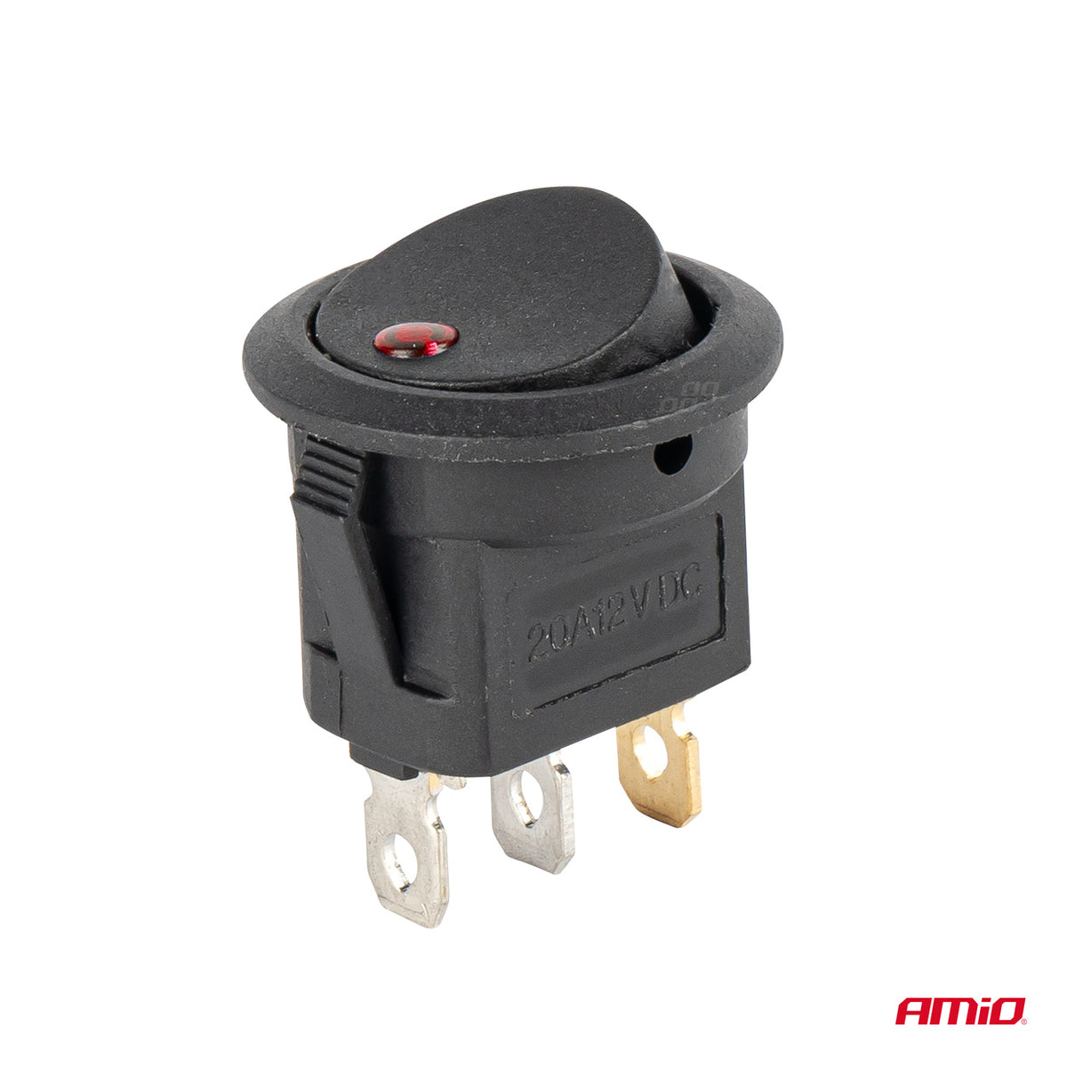 Ronde schakelaar met rood licht AMiO 03961 - AMiO 03961 - afbeelding 4