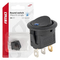 Ronde schakelaar met blauw licht AMiO 03963 - AMiO 03963 - afbeelding 1