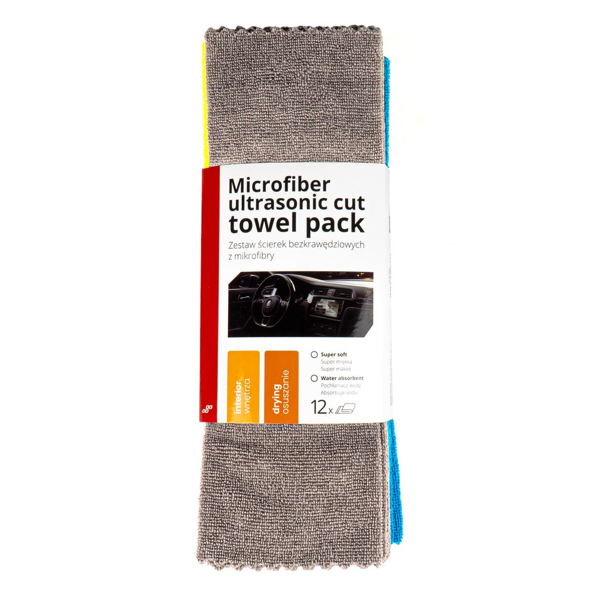 Microvezel ultrasoon gesneden handdoekpakket 35x35cm 250g AMiO 03971 - AMiO 03971 - afbeelding 1