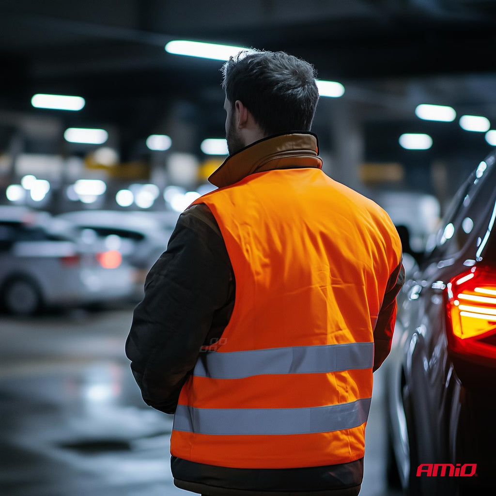 Veiligheidshesje oranje met certificaat AMiO 03986 - AMiO 03986 - afbeelding 8