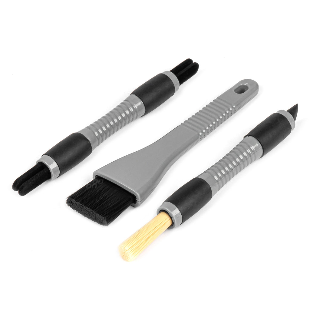Auto Detaillering Interieur Borstelset 3-delig AMiO 04033 - AMiO 04033 - afbeelding 1