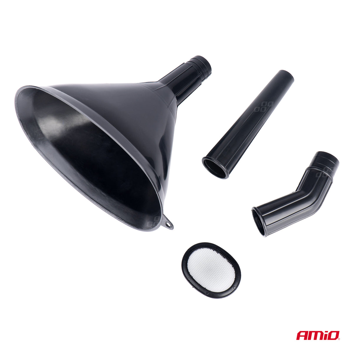 Kunststof universele trechter met zeef 3-delig elliptisch 14 cm AMiO 04037 - AMiO 04037 - afbeelding 4