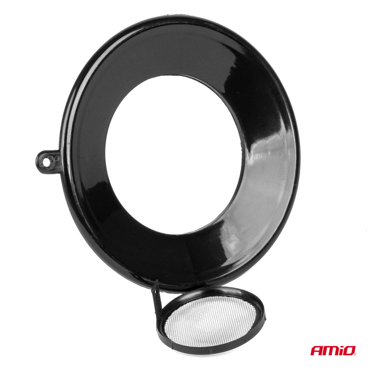 Kunststof trechter met half deksel en filter 13,5cm AMiO 04042 - AMiO 04042 - afbeelding 2
