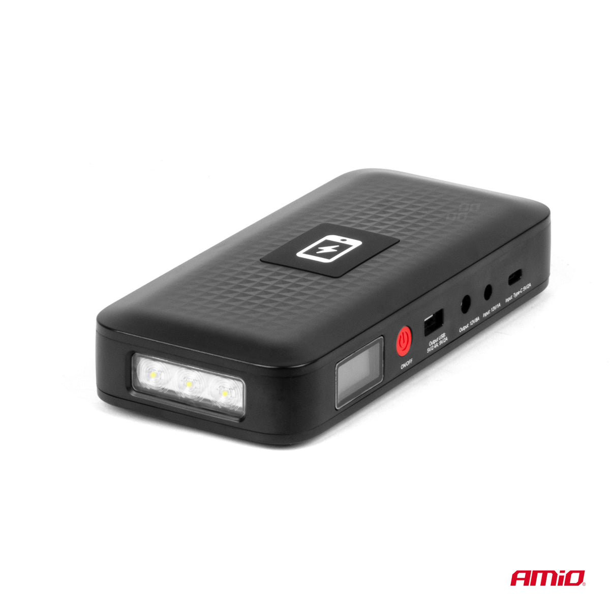 Draagbare jumpstarter powerbank 12V 12Ah 800A AMiO 04055 - AMiO 04055 - afbeelding 3