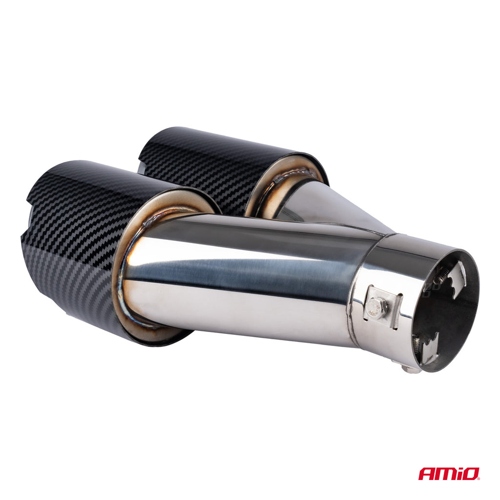 Uitlaatdemper tip RVS carbon AMiO 04070 - AMiO 04070 - afbeelding 2