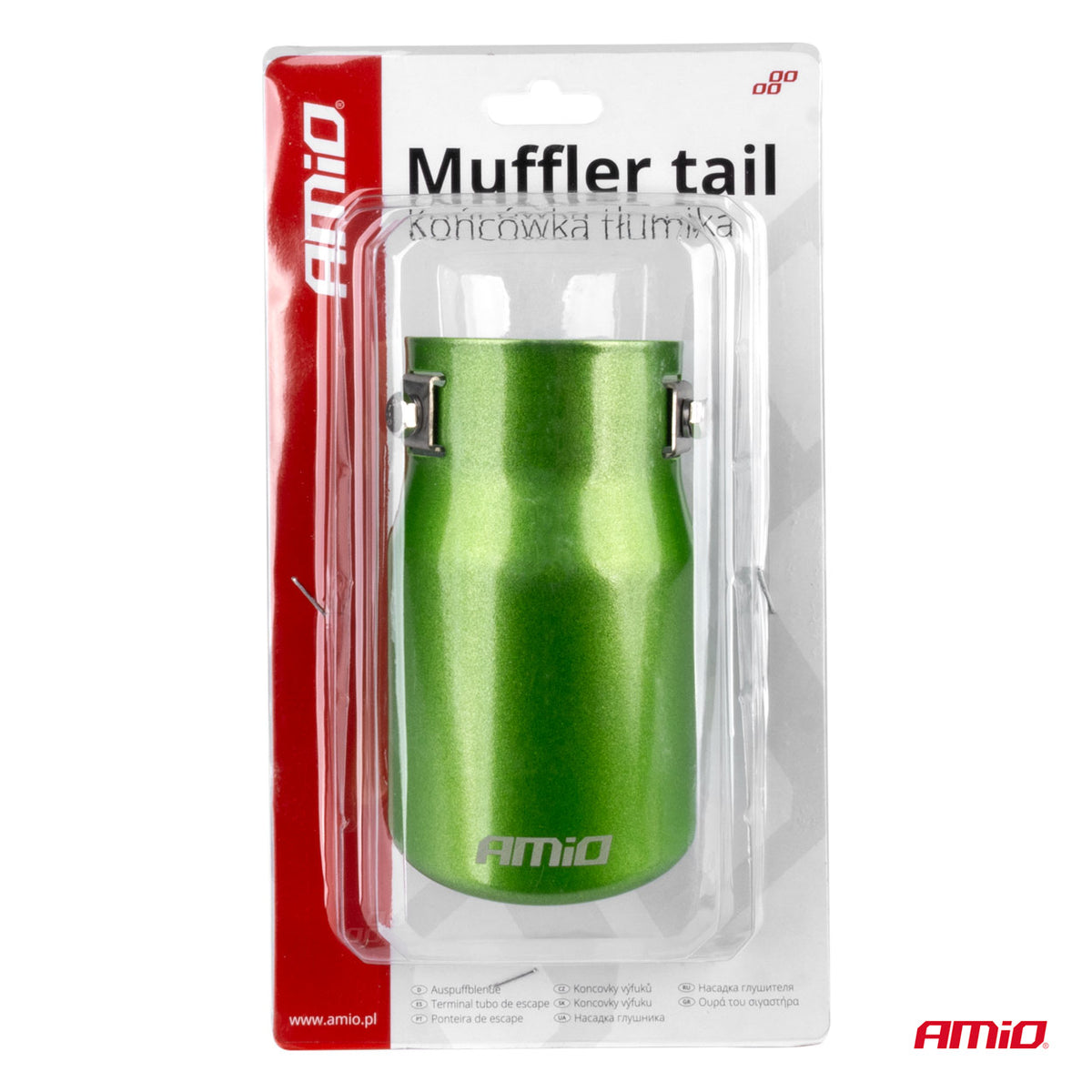 Uitlaatdemper tip RVS groen AMiO 04071 - AMiO 04071 - afbeelding 5