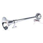 Claxon fanfare geluidssignaal chroom 640mm 12V 24V AMiO 04076 - AMiO 04076 - afbeelding 1