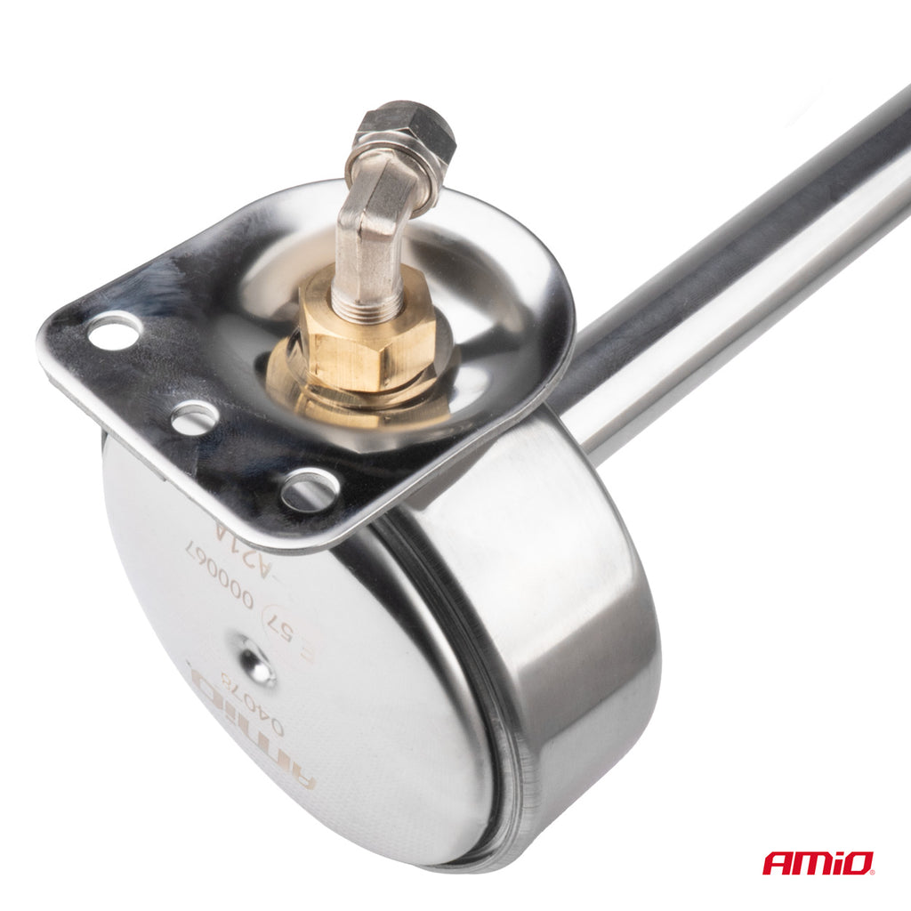 Claxon fanfare signaal chroom 620mm 12V 24V LowTone AMiO 04078 - AMiO 04078 - afbeelding 4