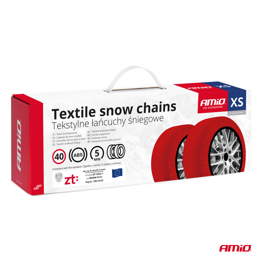 Textiel sneeuwkettingen XS EN16662-1 Önorm V5121 2 stuks AMiO 04079 - AMiO 04079 - afbeelding 14