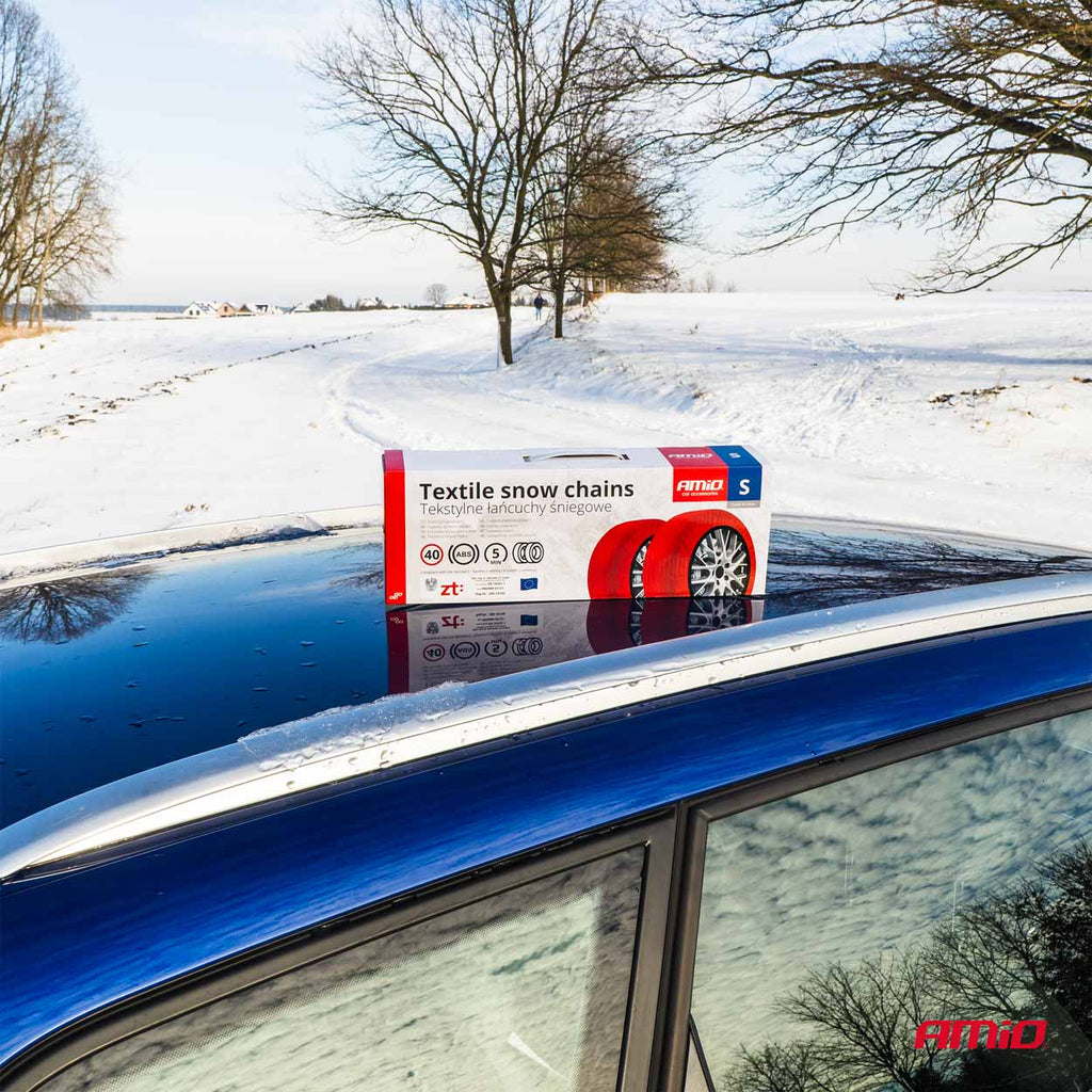 Textiel sneeuwkettingen S EN16662-1 Önorm V5121 2 stuks AMiO 04080 - AMiO 04080 - afbeelding 2
