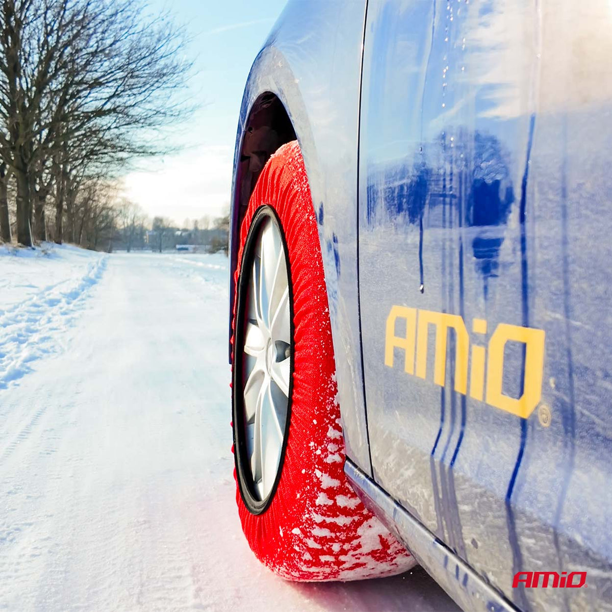 Textiel sneeuwkettingen L EN16662-1 Önorm V5121 2 stuks AMiO 04082 - AMiO 04082 - afbeelding 7