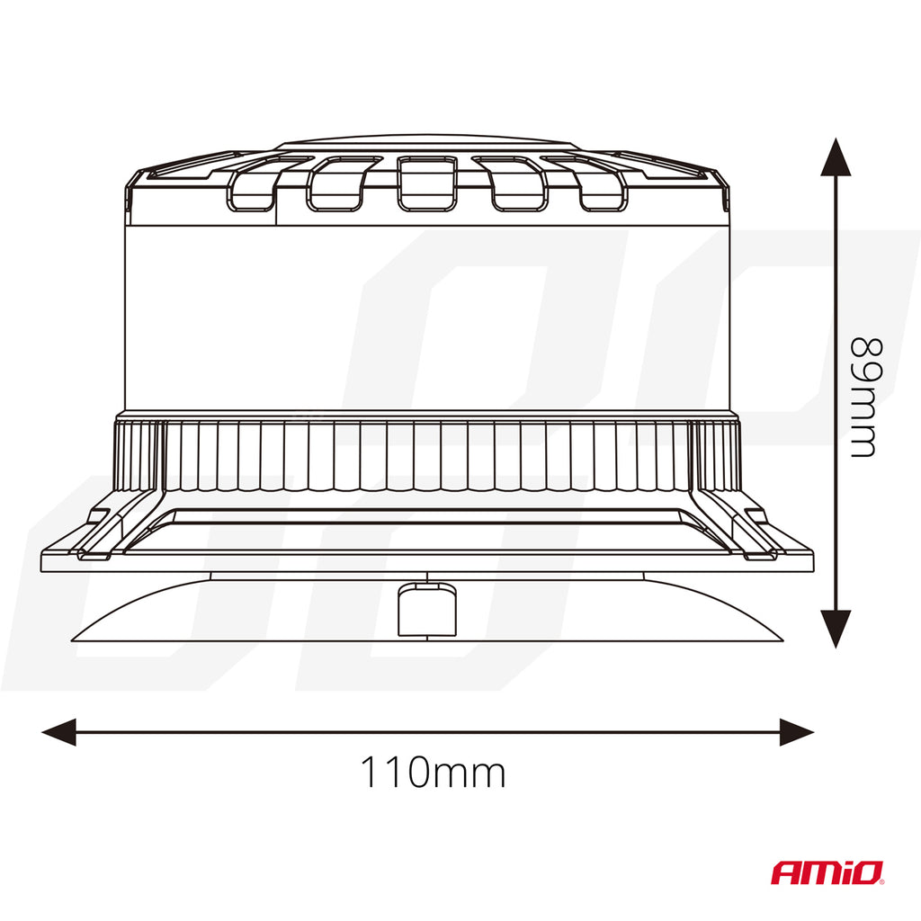 LED Waarschuwingslamp heavy duty W28M 12V 24V AMiO 04108 - AMiO 04108 - afbeelding 7