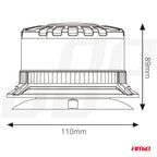 LED Waarschuwingslamp heavy duty W28M 12V 24V AMiO 04108 - AMiO 04108 - afbeelding 7