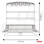 LED Waarschuwingslamp heavy duty W30M 12V 24V AMiO 04111 - AMiO 04111 - afbeelding 7