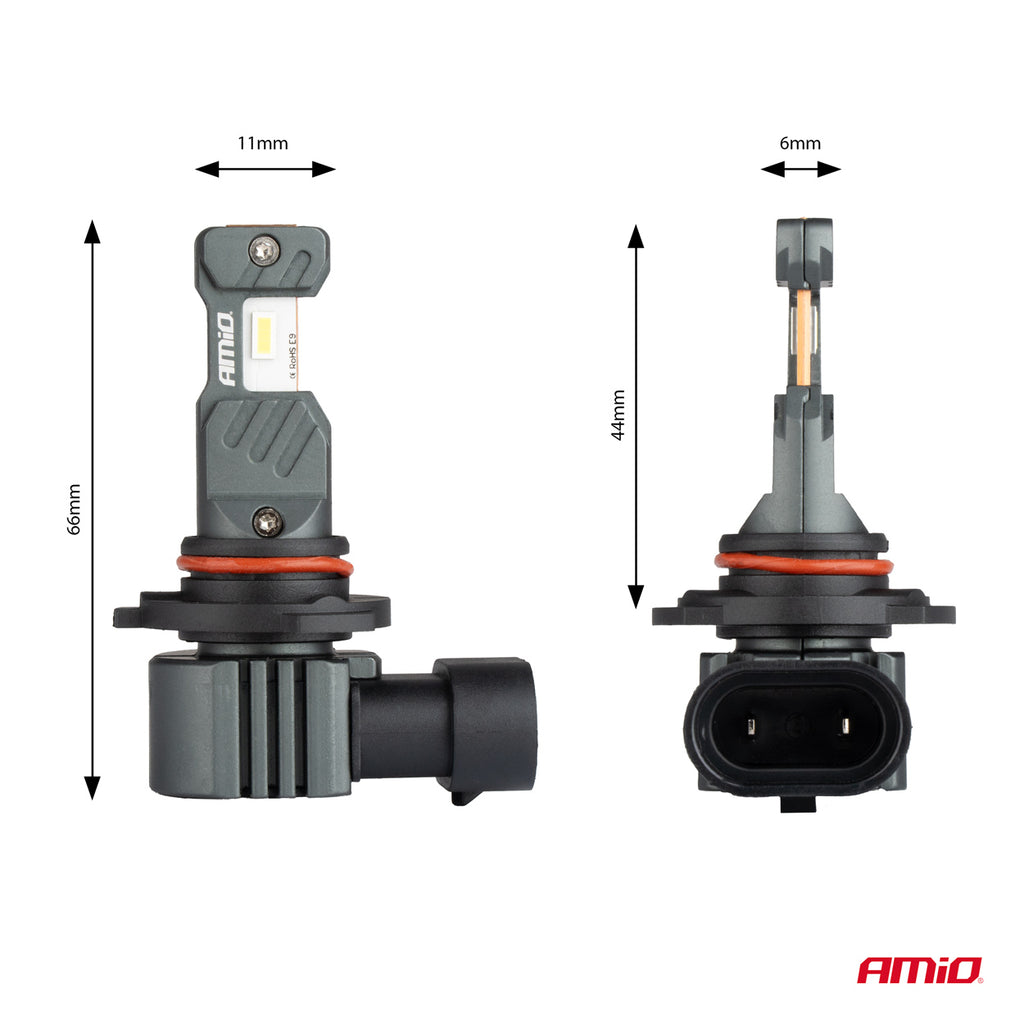 LED Koplampen Hybride serie HB3 HIR1 H10 6000K Canbus 60W AMiO 04117 - AMiO 04117 - afbeelding 4