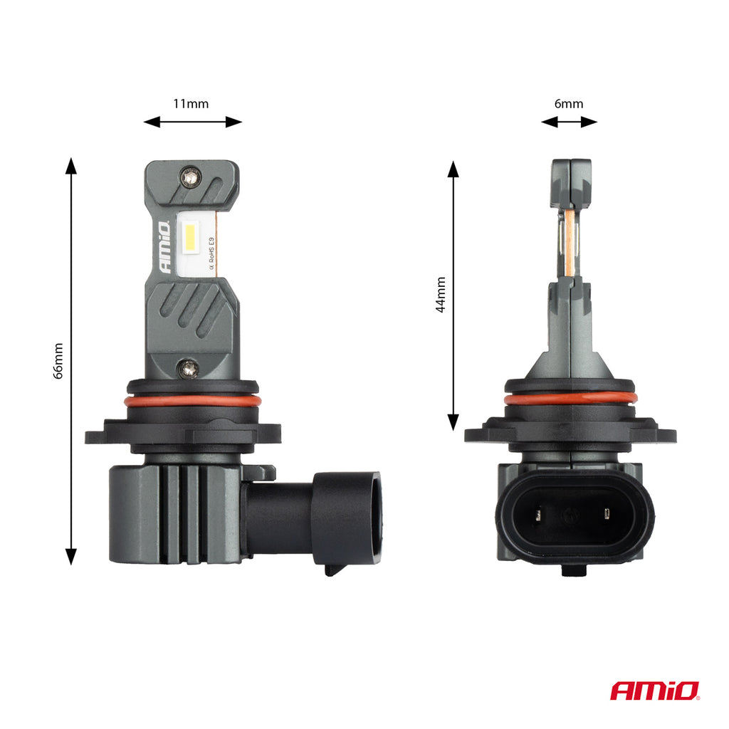 LED Koplampen Hybride serie HB4 9006 6000K Canbus 60W AMiO 04118 - AMiO 04118 - afbeelding 4