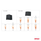 Krimpkous connectoren en buizen 140 stuks AMiO 04121 - AMiO 04121 - afbeelding 5