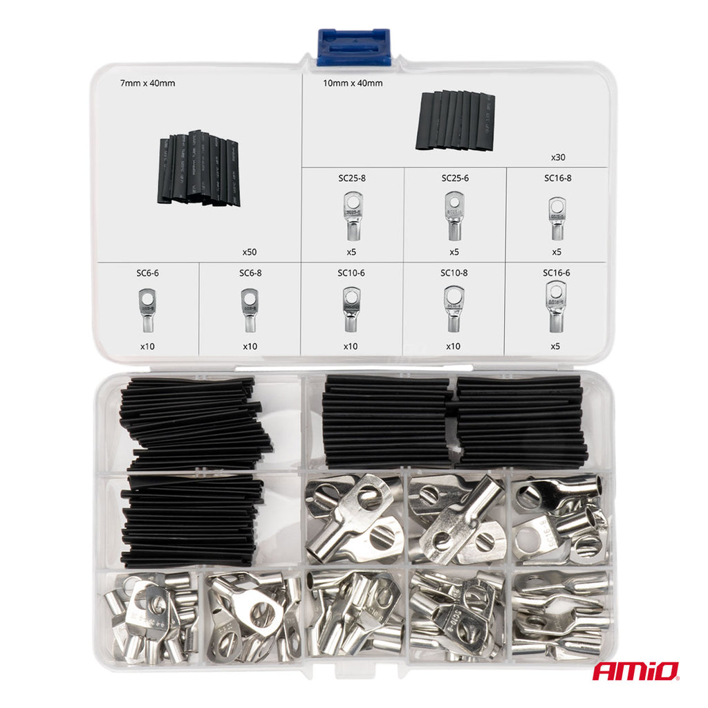 Krimpkous connectoren en buizen 140st AMiO 04122 - AMiO 04122 - afbeelding 2