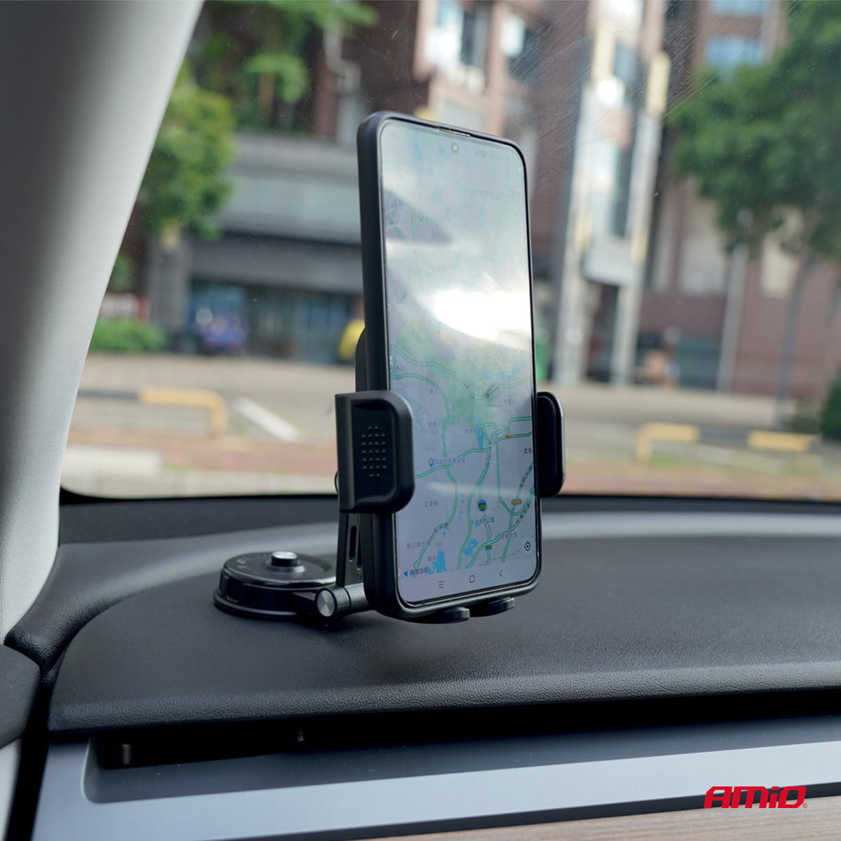 Draaibare telefoonhouder op het dashboard 360° AMiO 04137 - AMiO 04137 - afbeelding 2