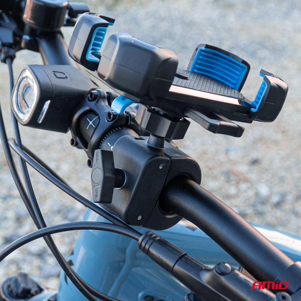 Fiets motorycle scooter roterende telefoonhouder 360° AMiO 04146 - AMiO 04146 - afbeelding 9
