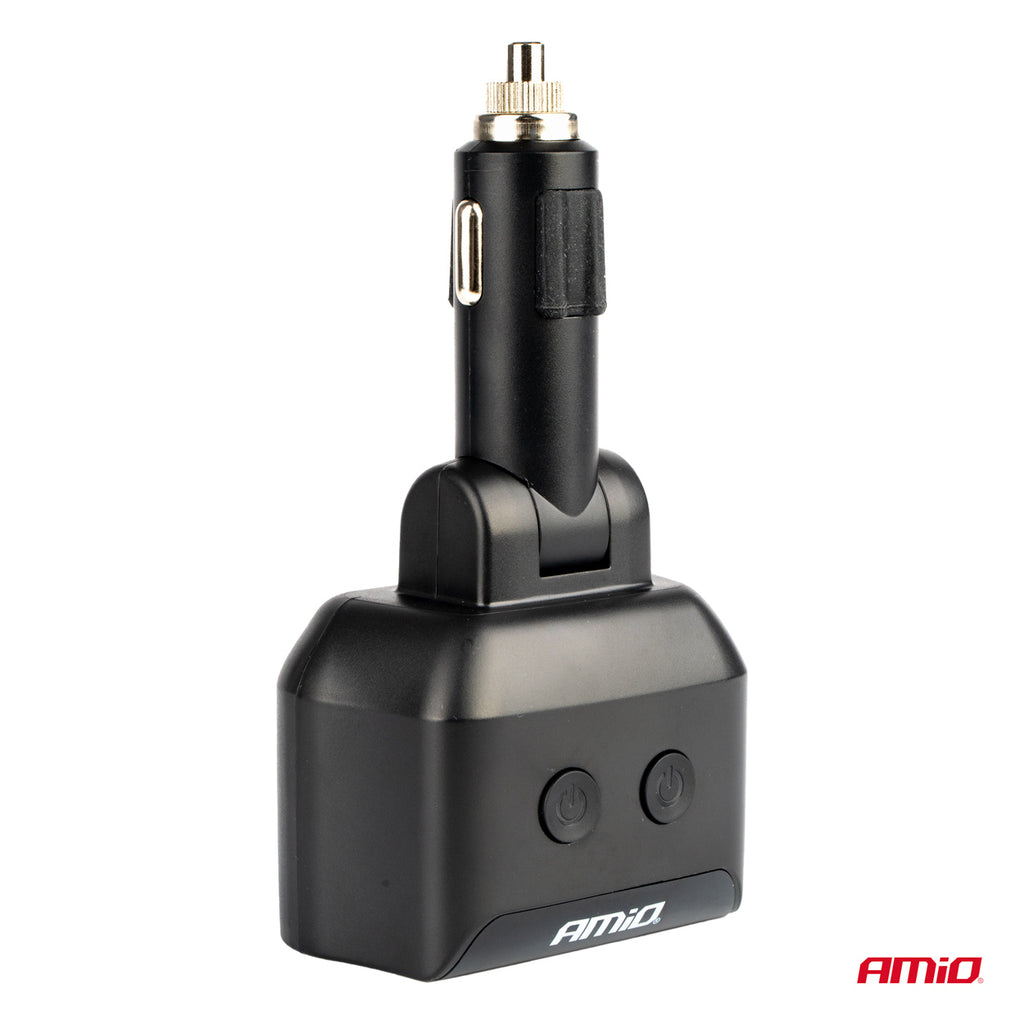 Dubbel Verlengstopcontact 2xUSB 1xUSB C 12/24V max 200W AMiO 04173 - AMiO 04173 - afbeelding 6