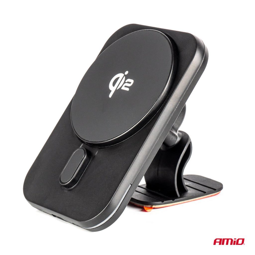 Snelle magnetische draadloze ventilatieopening dashboard autolader Qi2 15W AMiO 04179 - AMiO 04179 - afbeelding 10