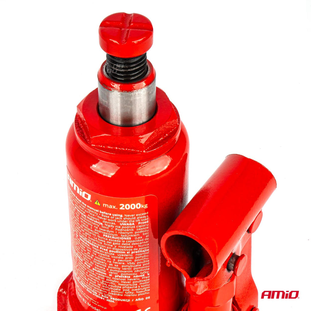 Fles hydraulische krik 2T PVC doos AMiO 04182 - AMiO 04182 - afbeelding 3