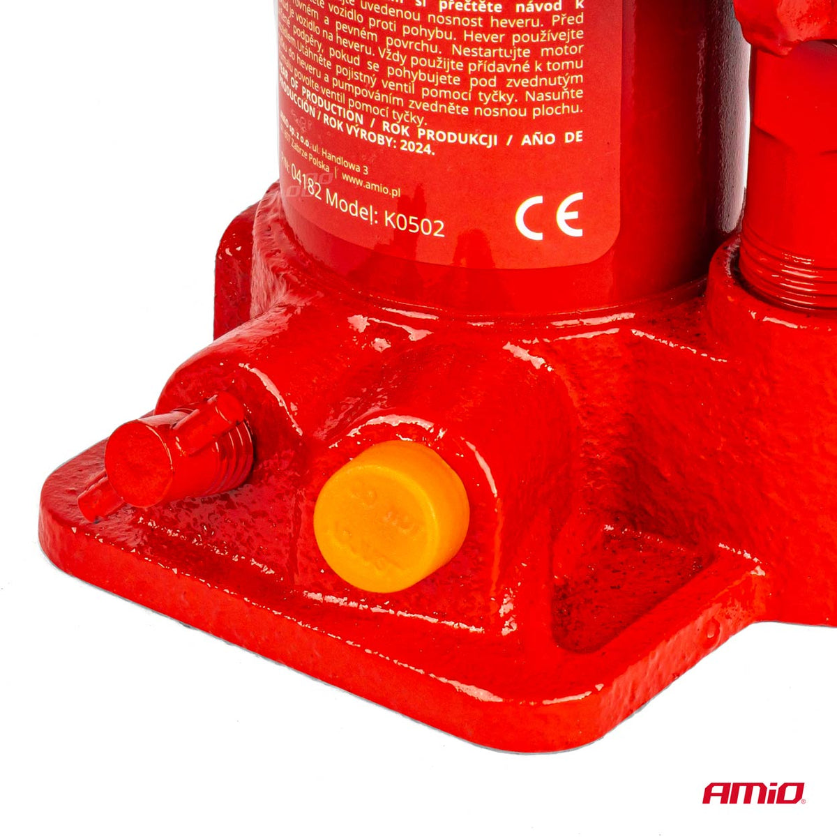 Fles hydraulische krik 2T PVC doos AMiO 04182 - AMiO 04182 - afbeelding 4