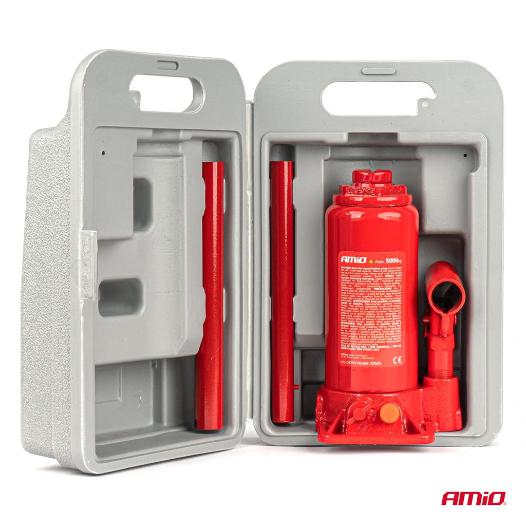 Fles hydraulische krik 5T PVC doos AMiO 04183 - AMiO 04183 - afbeelding 6