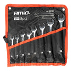 Steeksleutels set 8-19 mm 8-delig AMiO 04193 - AMiO 04193 - afbeelding 1