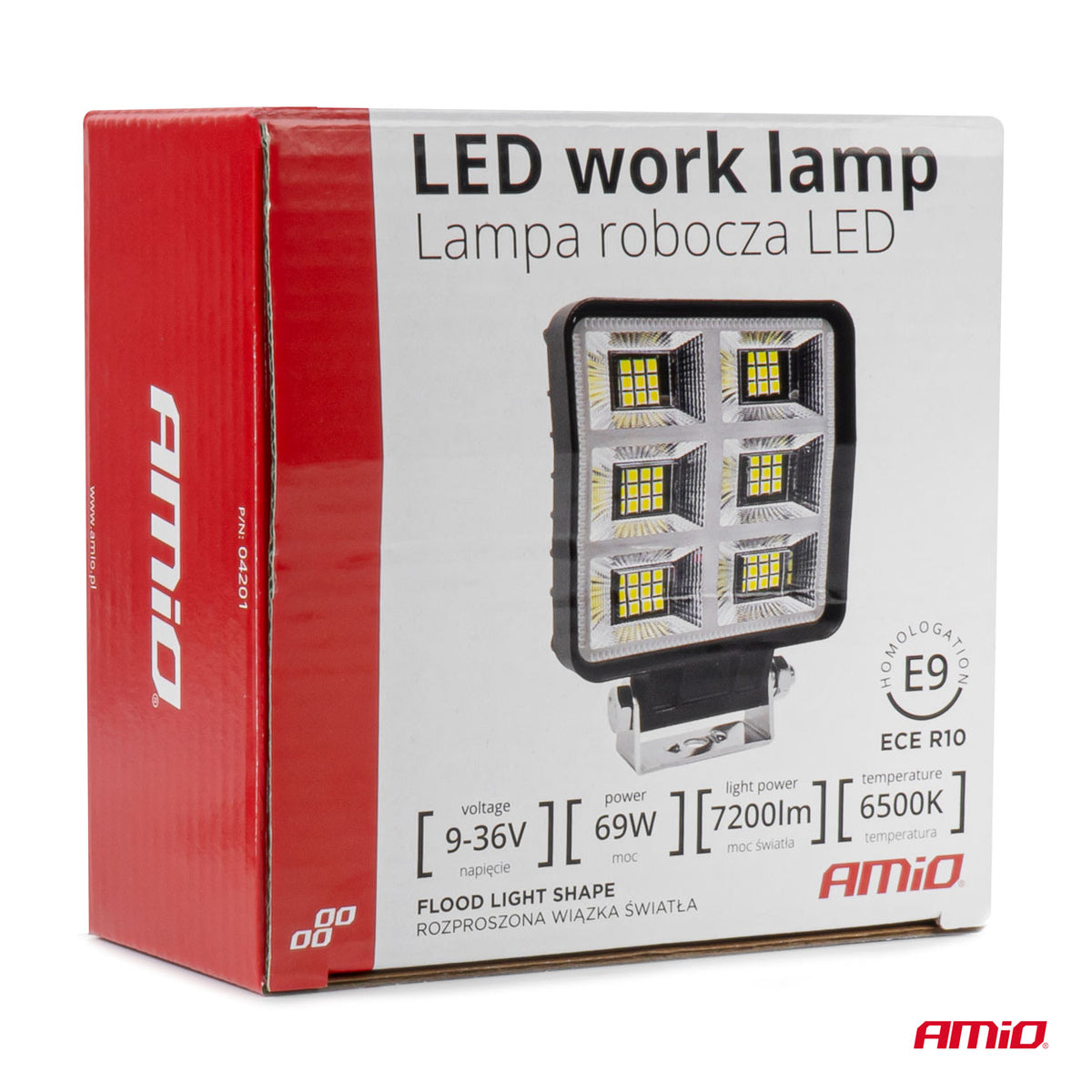 Werklamp AWL60 69W 6500K 7200lm 9-36V AMiO 04201 - AMiO 04201 - afbeelding 7