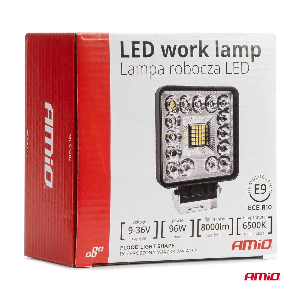 Werklamp AWL61 96W 6500K 8000lm 9-36V AMiO 04202 - AMiO 04202 - afbeelding 7