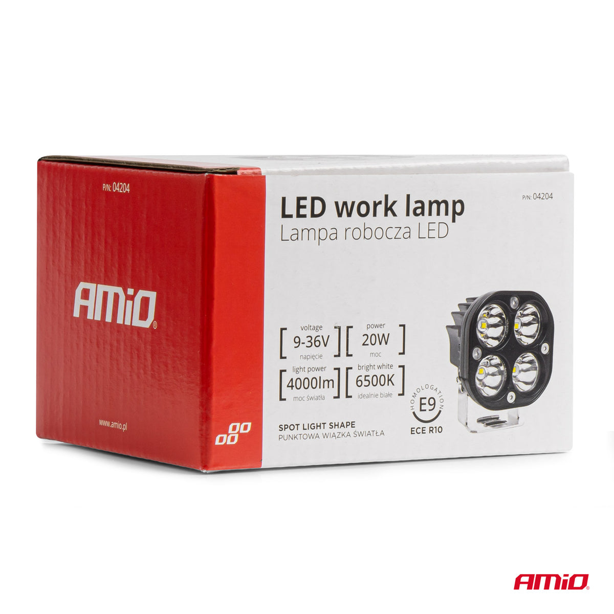 Werklamp AWL63 20W 6500K 4000lm 9-36V AMiO 04204 - AMiO 04204 - afbeelding 7