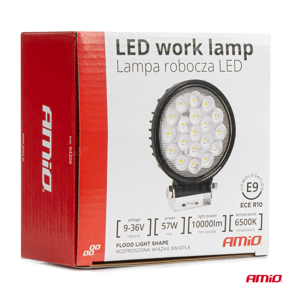 Werklamp AWL65 57W 6500K 10000lm 9-36V AMiO 04206 - AMiO 04206 - afbeelding 7