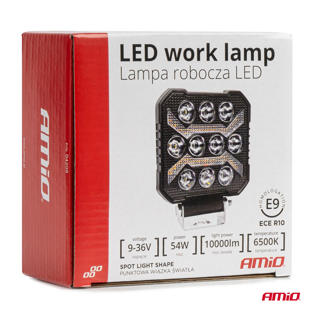 Werklamp AWL68 54W 6500K 10000lm 9-36V AMiO 04209 - AMiO 04209 - afbeelding 7