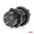 Waterdichte telefoonoplader met RODE LED-achtergrondverlichting 2xUSB QC3.0 12/24V AMiO 04221 - AMiO 04221 - afbeelding 2